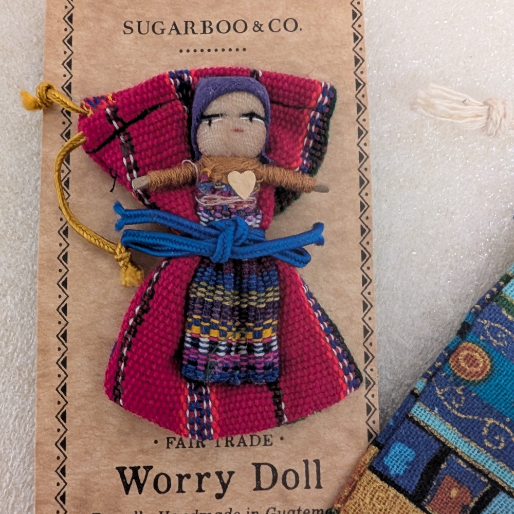 Pink Handcrafted Worry Doll
